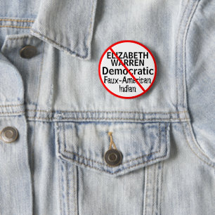 Anti-Elizabeth Warren Democratic Party EDIT Name 6 Cm Round Badge