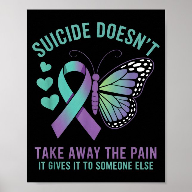 Anti- Emotional Message Butterfly Poster (Front)