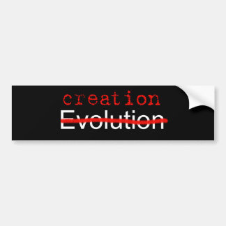 Anti Evolution Bumper Sticker