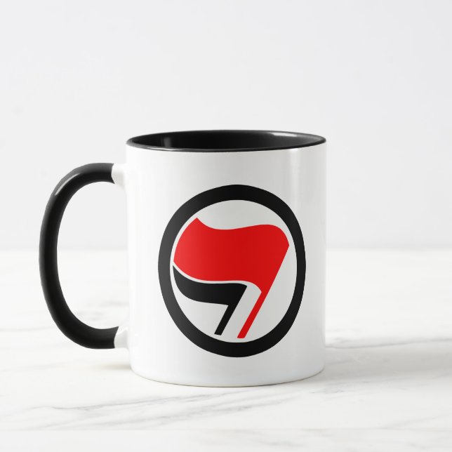 Anti-Fascism Flag Mug (Left)