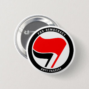 Anti-Fascism Pro Democracy 6 Cm Round Badge