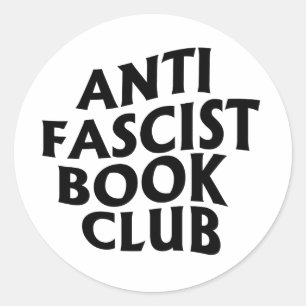 Anti Fascist Book Club Classic Round Sticker