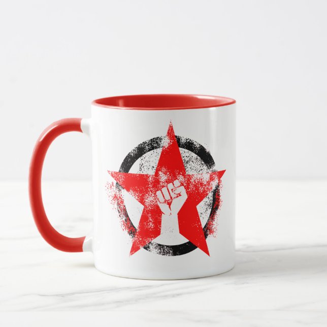 Anti-Fascist Star Mug (Left)