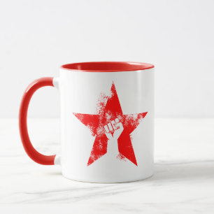 Anti-Fascist Star Mug