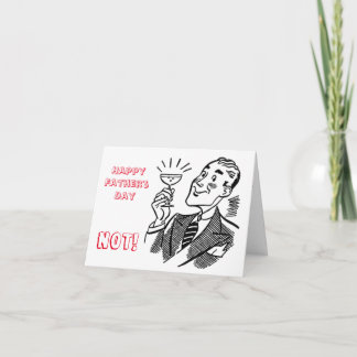 Anti Father's Day Card, bad dad family dysfunction Card