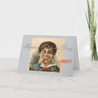 Anti Father's Day Card, bad dad family dysfunction Card