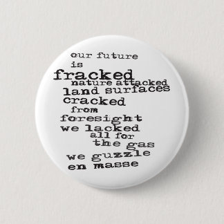 Anti-Fracking 6 Cm Round Badge