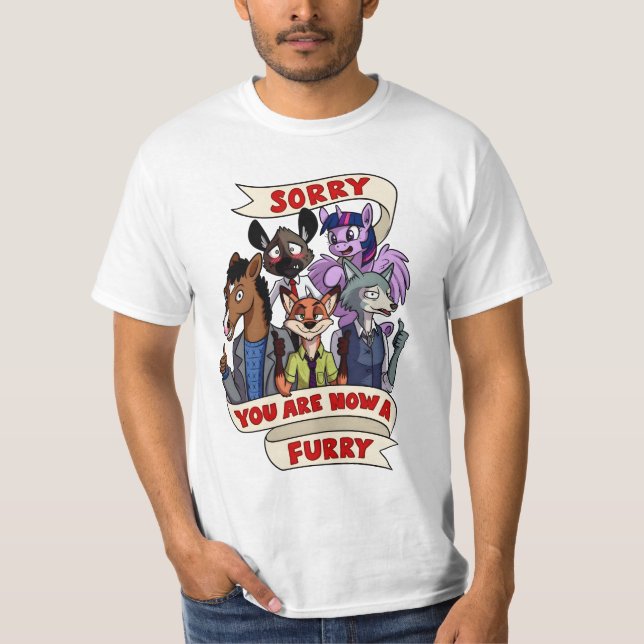 anti furry funny T-Shirt (Front)