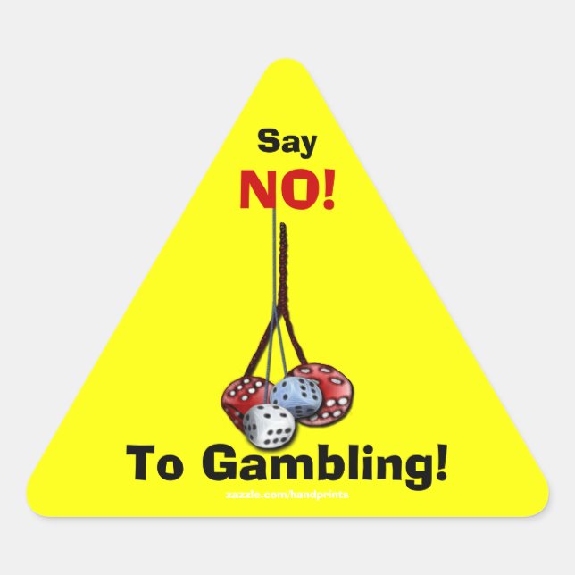 Anti-Gambling Campaign Dice Stickers (Front)
