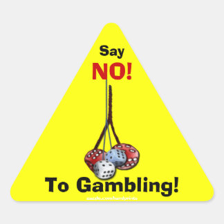 Anti-Gambling Campaign Dice Stickers