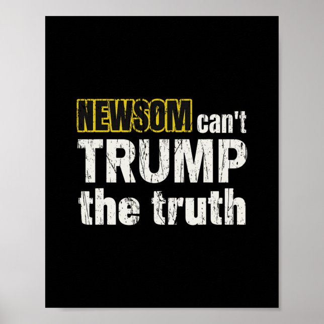 Anti Gavin Newsom  Poster (Front)