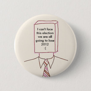 anti government 6 cm round badge