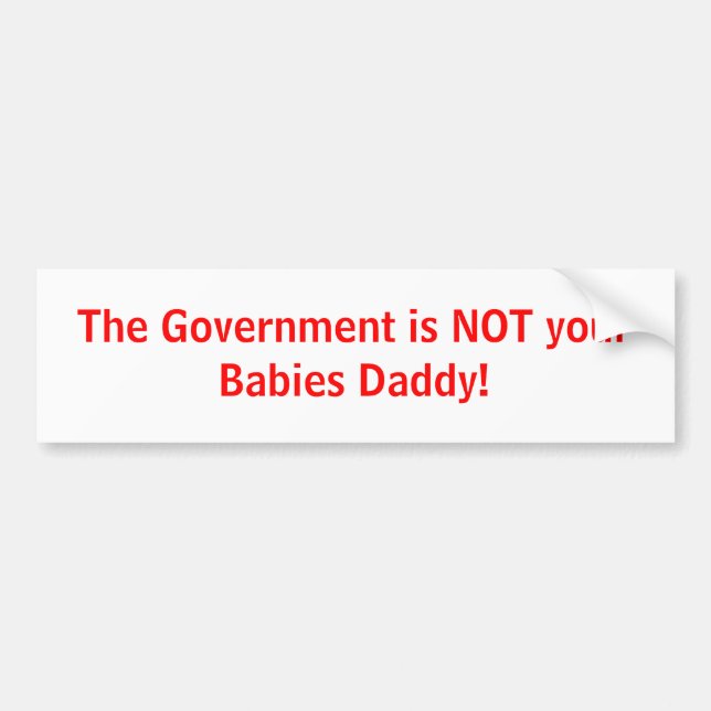 Anti Government Bumper Stickers (Front)