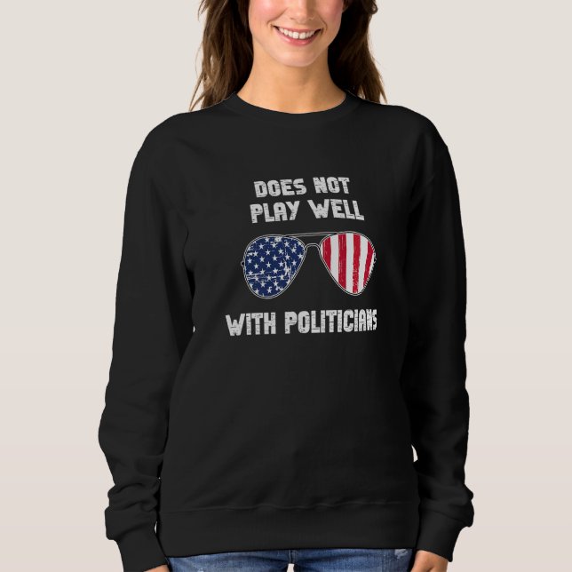Anti Government Libertarians Defund Politicians Hu Sweatshirt (Front)