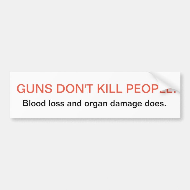 Anti-Gun Bumpersticker Bumper Sticker (Front)
