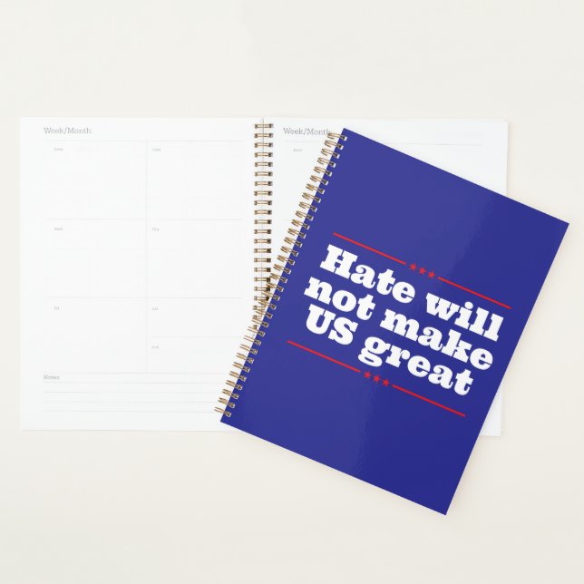 Anti Hate Anti Bullying. Personalised Planner (Display)