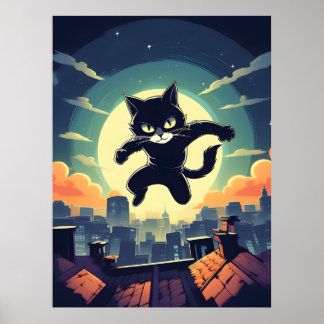 Anti-hero burglar cat poster