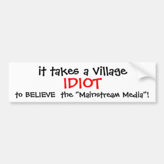 ANTI-HILLARY 2016 BUMPER STICKER