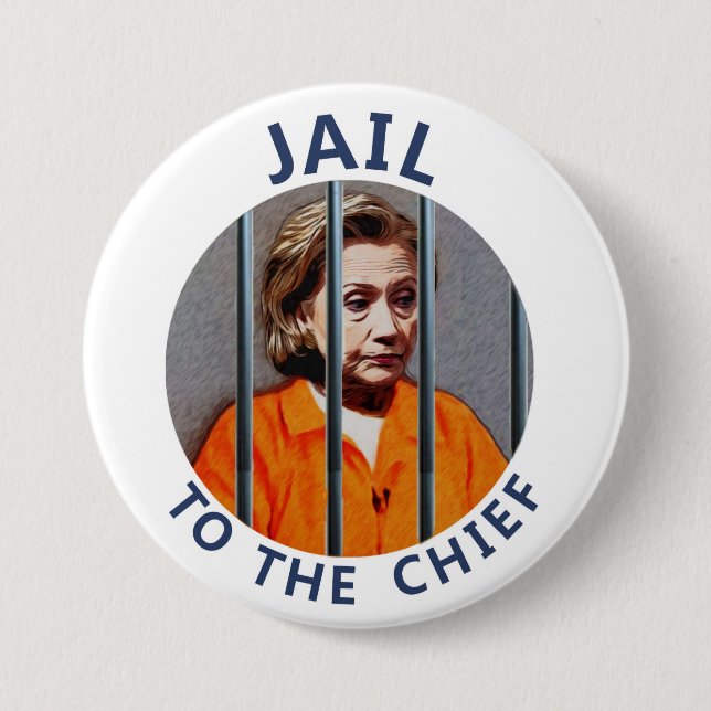 Anti-Hillary Clinton 7.5 Cm Round Badge (Front)