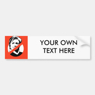 ANTI-HILLARY CLINTON BUMPER STICKER