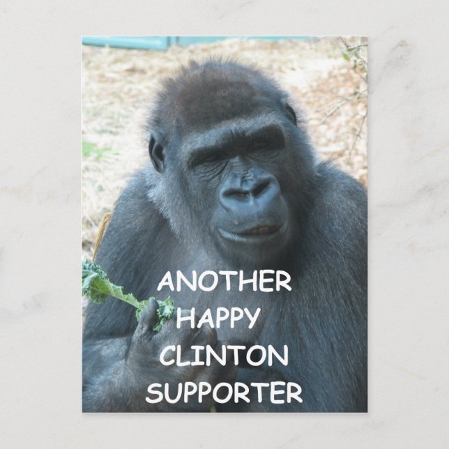 anti hillary clinton postcard (Front)