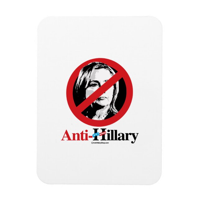 Anti-Hillary Symbol Magnet (Vertical)