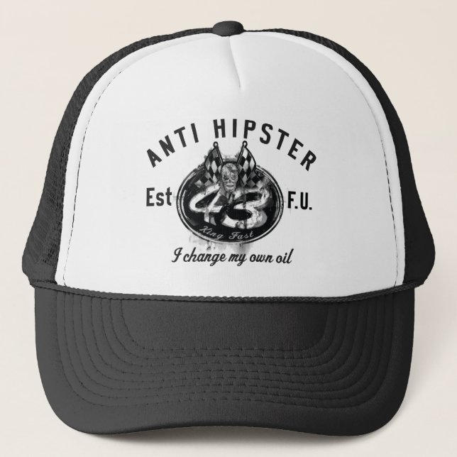 ANTI HIPSTER Trucker Hat (Front)
