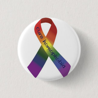 anti homofobia 3 cm round badge