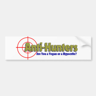 Anti-Hunters Bumper Sticker