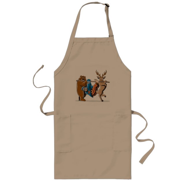 Anti Hunting Animal Revenge Long Apron (Front)
