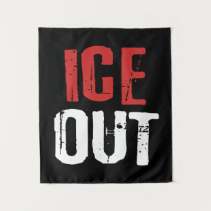 Anti ICE Out Political Activism Protest Tapestry