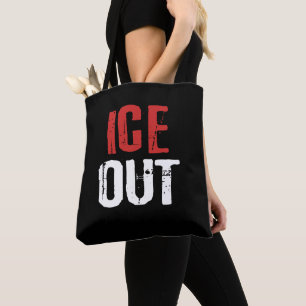 Anti ICE Out Political Activism Protest Tote Bag