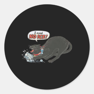 Anti Ice Pro Immigration Funny Cat Political Classic Round Sticker