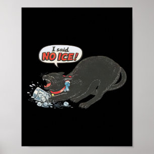 Anti Ice Pro Immigration Funny Cat Political Poster
