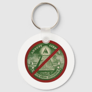 Anti Illuminati keychain