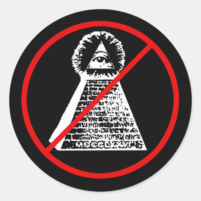 Anti Illuminati Sticker (Front)