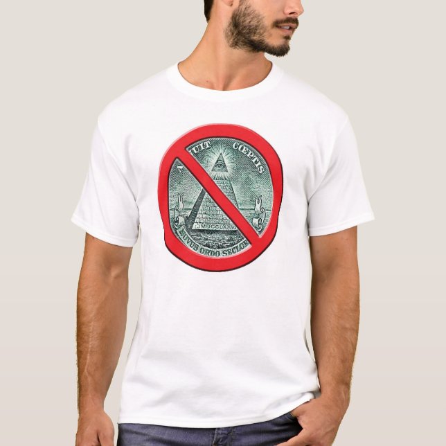 Anti - Illuminati T shirt (Front)