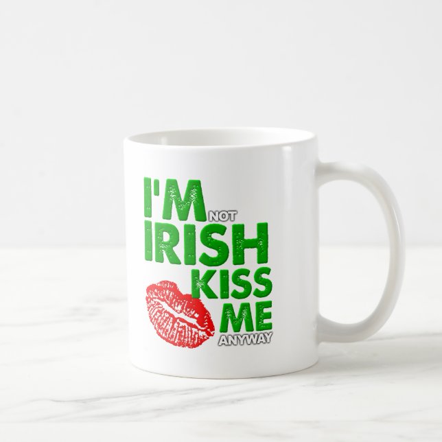 Anti-Irish Kiss Funny Mug (Right)