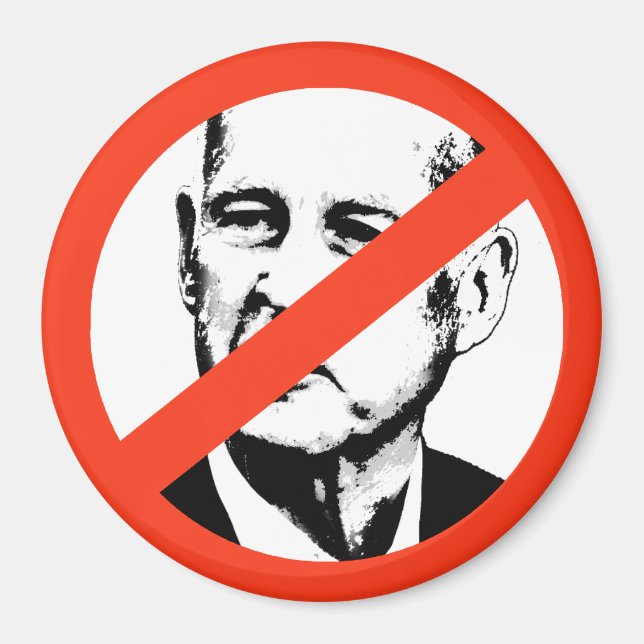 ANTI-JERRY BROWN MAGNET (Front)