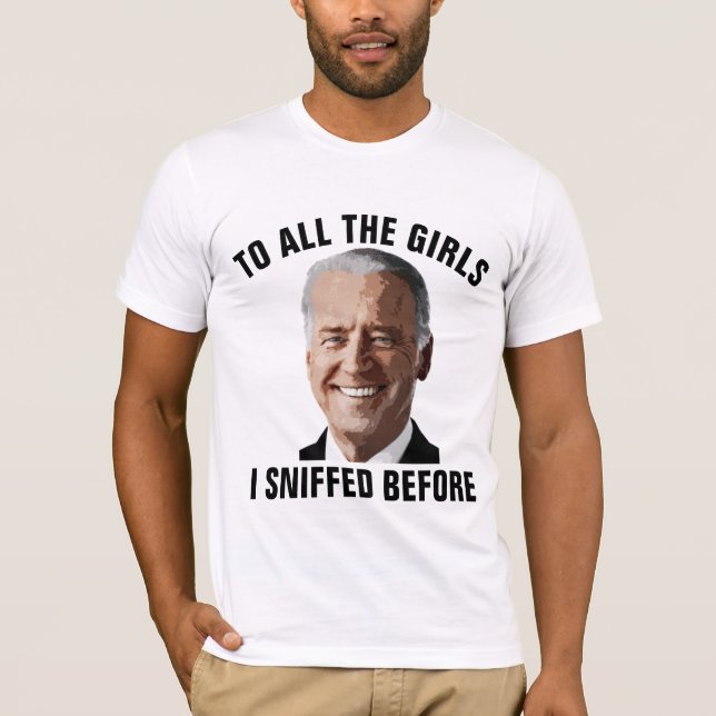 ANTI JOE BIDEN, CREEPY JOE SNIFFER T-SHIRTS (Front)