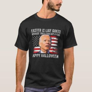 Anti Joe Biden Happy Halloween 4Th Of July T-Shirt