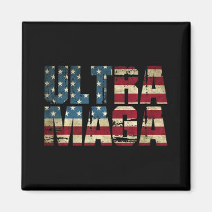 Anti Joe Biden Ultra Maga American Flag Best Gifts Magnet