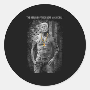 Anti Joe Biden Ultra Maga The Return Of The Great  Classic Round Sticker