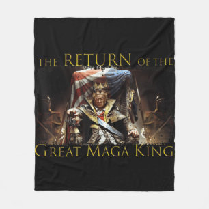 Anti Joe Biden Ultra Maga The Return Of The Great  Fleece Blanket