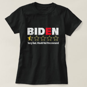 Anti Joe Biden Very Bad One Star Rating Republican T-Shirt