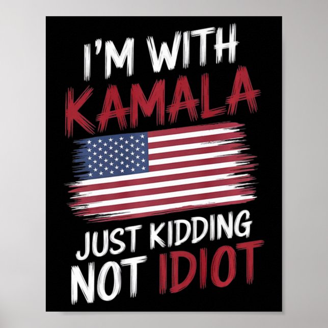 Anti Kamala Harris Election Shirt Republican Polit Poster (Front)