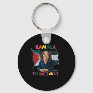 Anti Kamala Harris Palestine Flag Key Ring