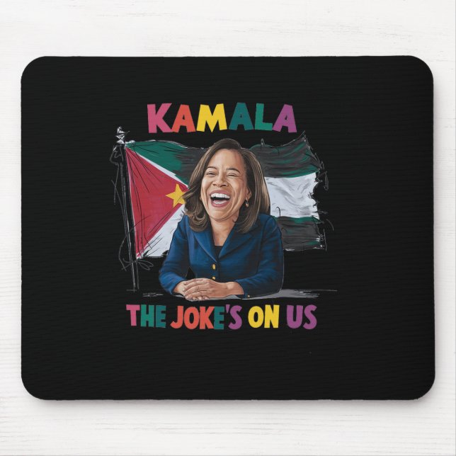 Anti Kamala Harris Palestine Flag  Mouse Pad (Front)