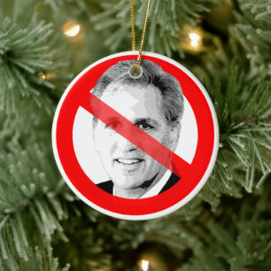 Anti Kevin Mccarthy Crossed Out Face Ceramic Ornament