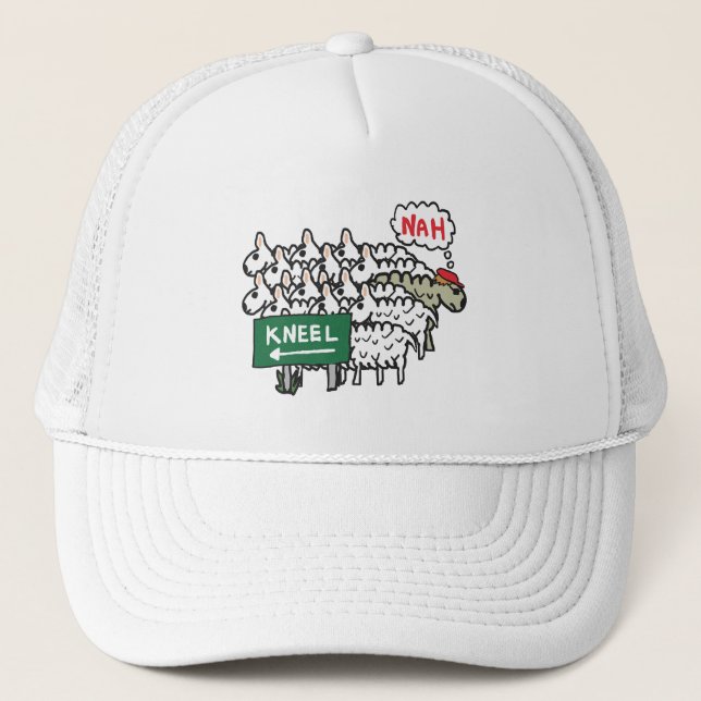 Anti Kneeling Trucker Hat (Front)